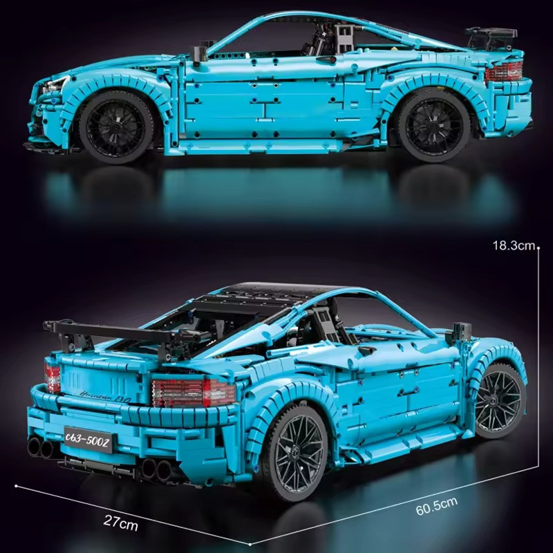 Конструктор Спортивная машина “Mercedes-Benz AMG” C63 на 4129 деталей ,голубая Каменец-Подольский - изображение 6