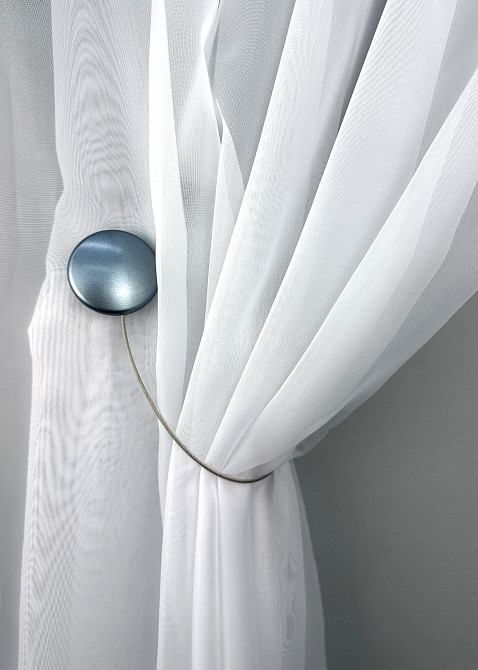 Магниты для штор и гардин Круг 2 шт Голубой (81-290) Киев - изображение 3