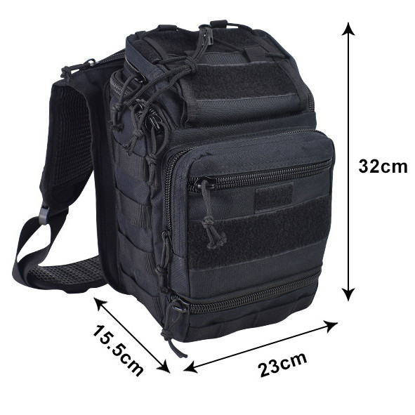 Сумка у військовому стилі на плечі, Тактична армійська сумка через плече, Чоловіча сумка US-634 рюкзак слінг Київ - фото 3
