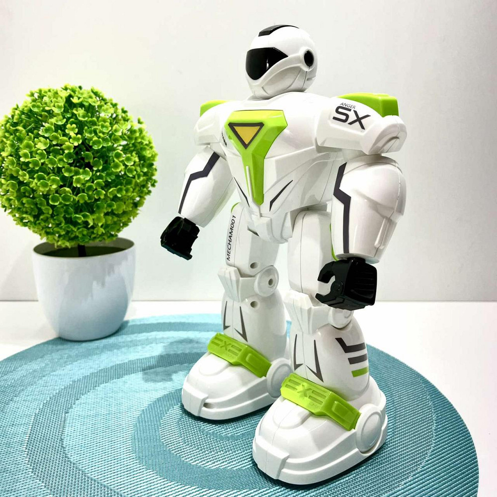 Робот на пульті керуванні танцює музика звук на англійській світ програмований Білий із зеленим (G26) Чернигов - изображение 5