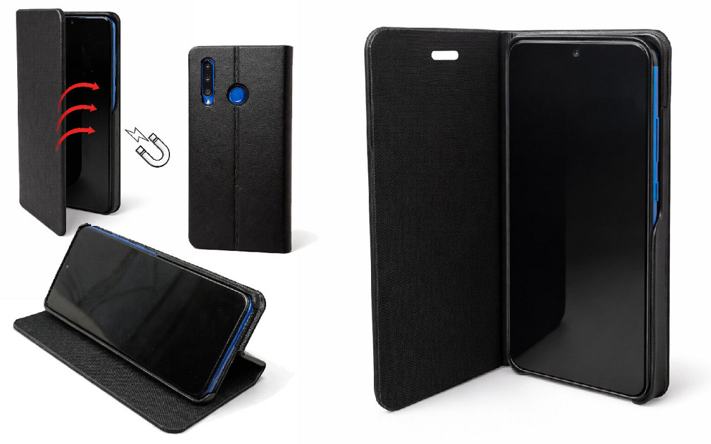 Чохол-книжка PlastGuard для Xiaomi Redmi Note 13 Pro, 13R Pro – еко-шкіра, пластиковий бампер, магнітна застібка, функція Київ - фото 2