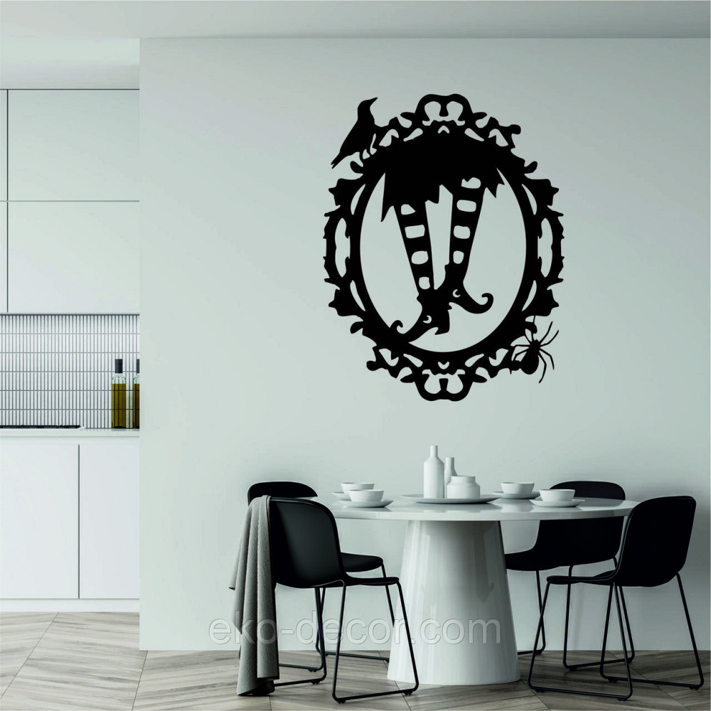 Декоративное настенное Панно «Ведьмины ноги», Декор на стену 70*54 см, Черный Киев - изображение 4