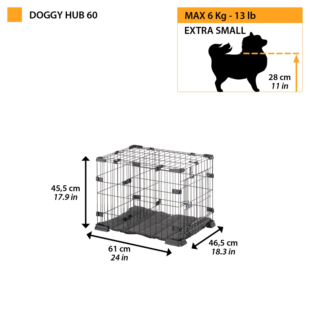 Клітка для собак і цуценят Ferplast Doggy Hub (Ферпласт Доггі Хаб) Запоріжжя - фото 3