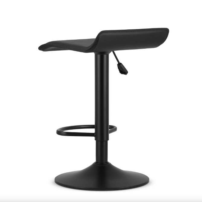 Барний стілець Leobert Fort екошкіра чорна основа Київ - фото 5