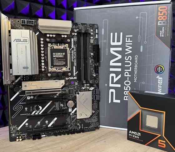 Сет AM5 Ryzen 9600X, B850 Asus материнська плата. Київ