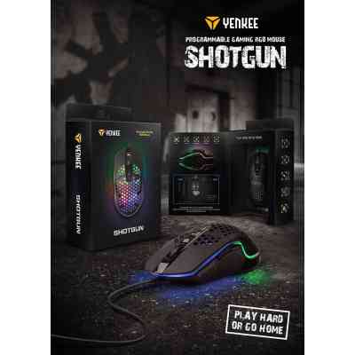 Мышка YENKEE YMS 3030BK Shotgun USB Black (45015501) Винница