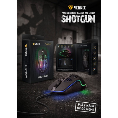 Мишка YENKEE YMS 3030BK Shotgun USB Black (45015501) Вінниця - фото 5