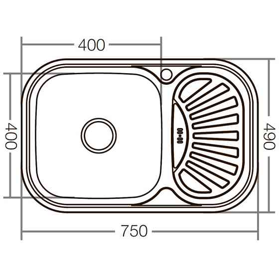Мийка кухонна Zerix Z7549-08-180E    ( ZX1606 ) 26097 Харків