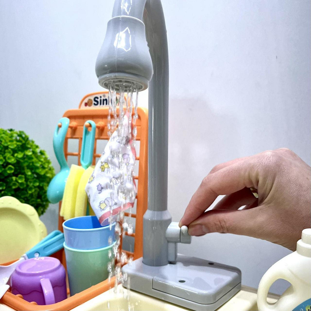 Кухня дитяча Limo Toy мийка ллється вода 20 предметів звук світло (WD-T42) Чернігів - фото 2