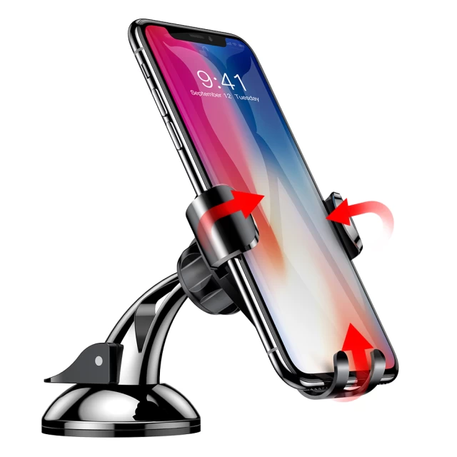 Автотримач для телефона Baseus Osculum Type Gravity Car Mount Black Ковель - фото 7