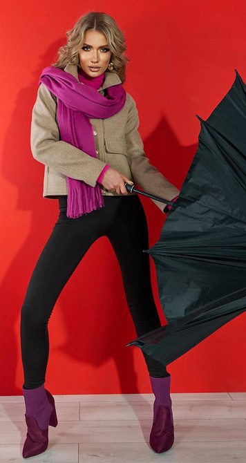 Укорочене кашемірове пальто (42) Київ - фото 6