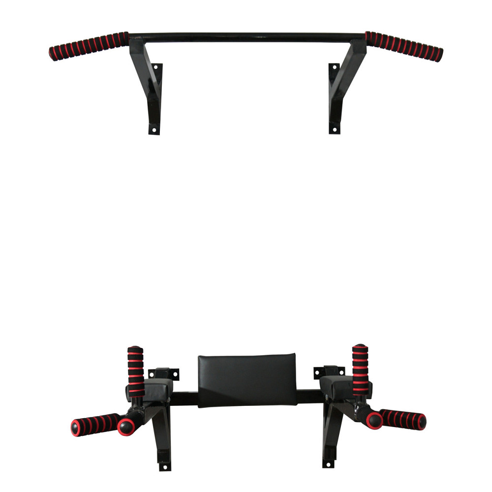 Турник брусья пресс стационарный 3 в 1 KZ-551 Спортивные стенки и турники для дома Черный Киев - изображение 2