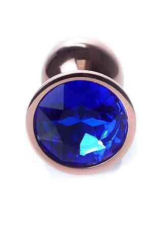 Анальна пробка - Jewellery Red Gold Plug Dark Blue Sex Aura Київ