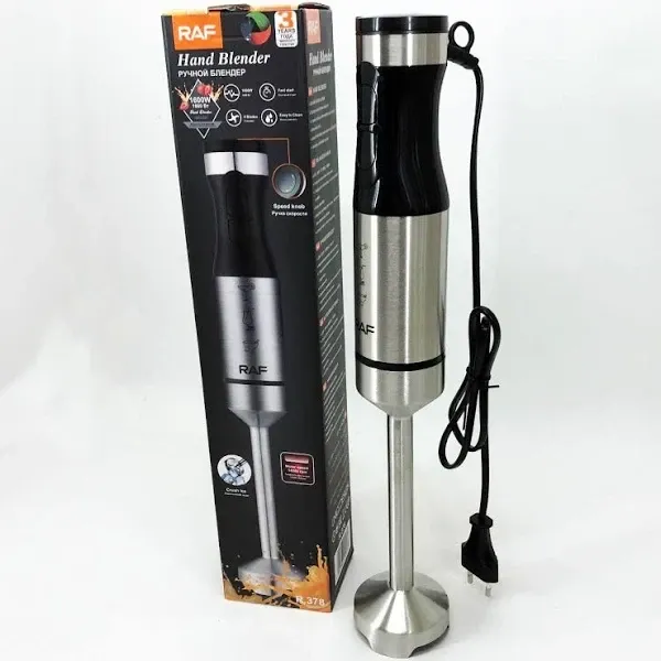 Ручной погружной блендер Domotec/RAF R-378, 1600Вт, пластик + металл, для измельчения Одесса - изображение 4
