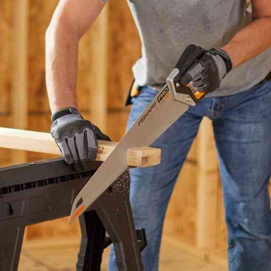 Ручна пила 55 см 7 TPI з чохлом Fiskars "PowerTooth" (1062916) Загартована сталь Нововолинськ
