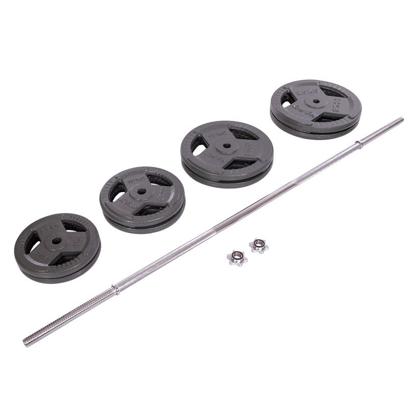 Штанга прямая со стальными блинами на 115 кг длина-1,8м Sport 2431-115 Киев - изображение 8