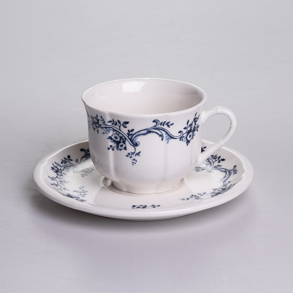 Столовий набір посуду тарілок і чашок 32 предмети на 6 персон Vintage порцеляновий YY78-10A SBR Київ - фото 6