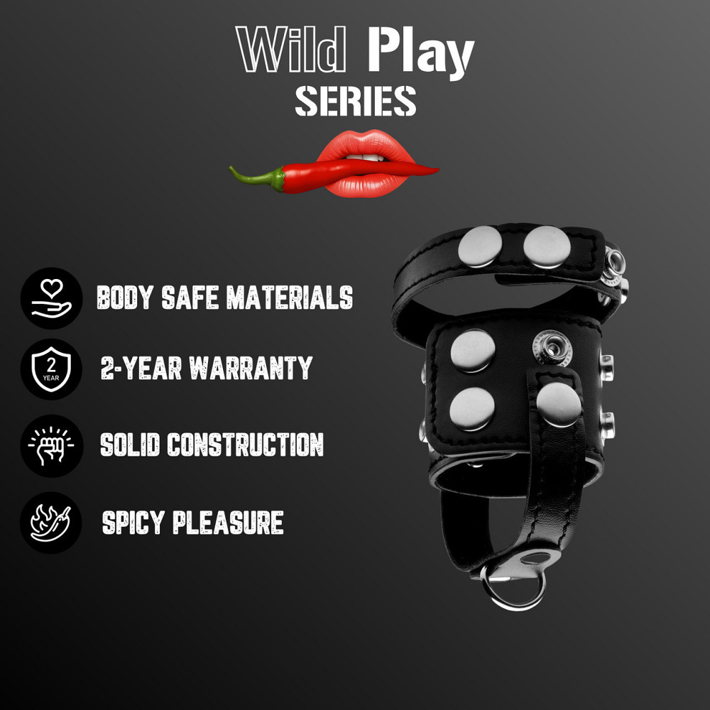 Бондажний ремінець - Erospace Wild Play Cock And Ball Strap C20 Sex Aura Київ - фото 2