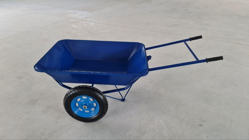 Тачка будівельна Garden joys 300 Синій Візок двоколісний будівельний Тачка будівельна посилена Біла Церква - фото 1