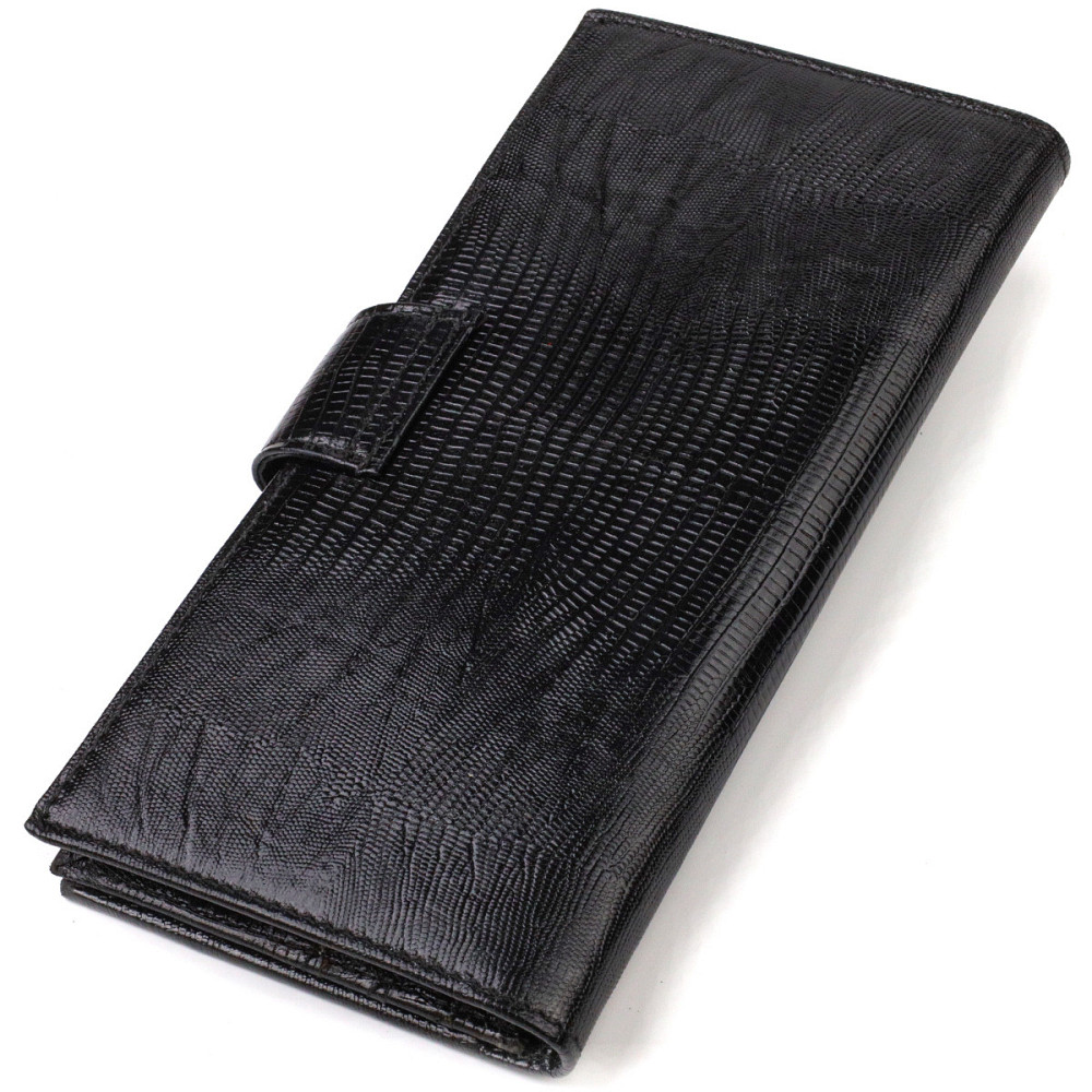 Тонкий гаманець для чоловіків з натуральної шкіри з тисненням CANPELLINI 21913 Чорний Київ - фото 2