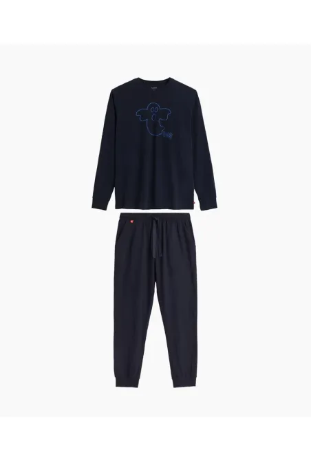 Чоловіча піжама (довгі штани, довгий рукав) 100% Бавовна Atlantic NMP-378 Київ - фото 2