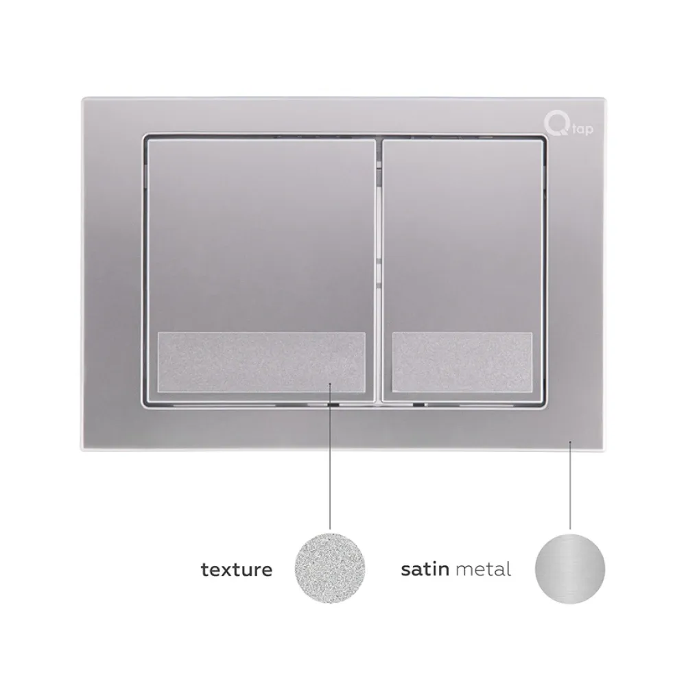 Набор инсталляция 4 в 1 Qtap Nest ST с квадратной панелью смыва QT0133M425M06029SAT Киев - изображение 6