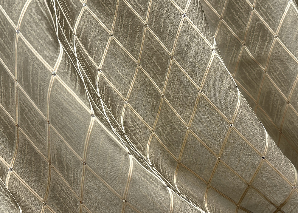 Комплект готових штор VR-Textil Жакард RUBI № 1760ш Сіро-бежевий 100х290 см 2 шт (31-812) Київ - фото 6