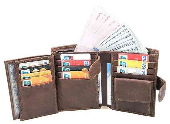 Портмоне чоловіче Коричнева (Vintage) Київ