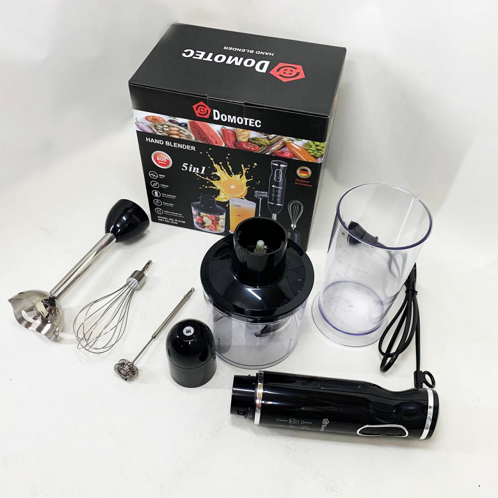 Стаціонарний блендер для кухні зі скляною чашею Domotec, Занурювальний кухонний блендер з ємністю EH-50 Львів - фото 14