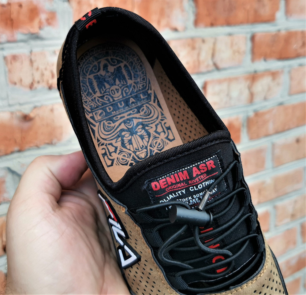 Мужские Мокасины Кроссовки FILA Коричневые с Перфорацией Туфли (размеры: 40,41,42,43,44,45) Видео Обзор - 17-3 Днепр - изображение 10