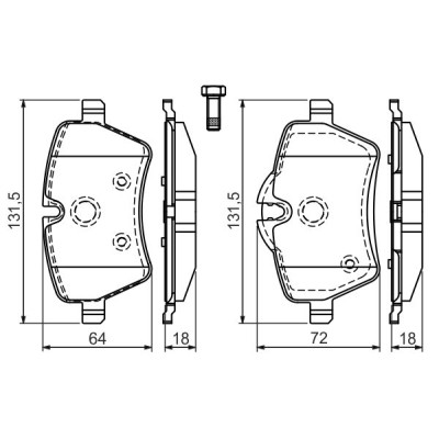 Гальмівні колодки Bosch 0 986 494 168 Вінниця - фото 3