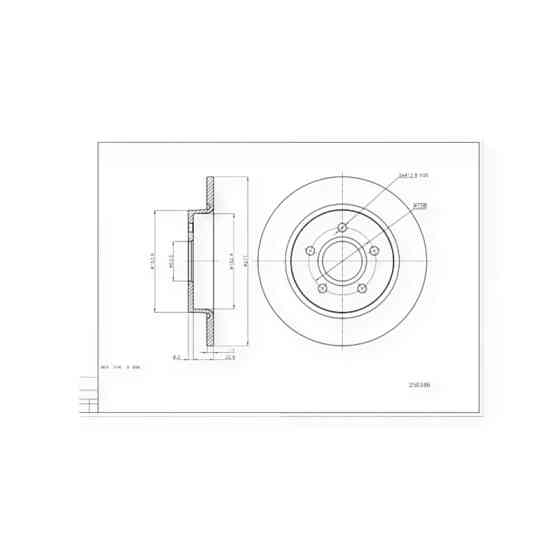 Диск Ford Focus III задний (271mm11mm) тормозной Мукачево