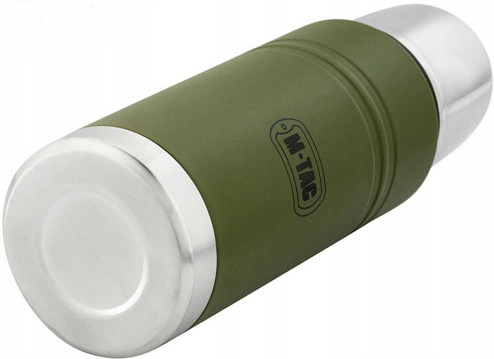 Армійський Термос для напоїв 0.75 літрів з кришкою M-Tac (UN-B04-750A-OD) Нержавіюча сталь Нововолинськ - фото 6