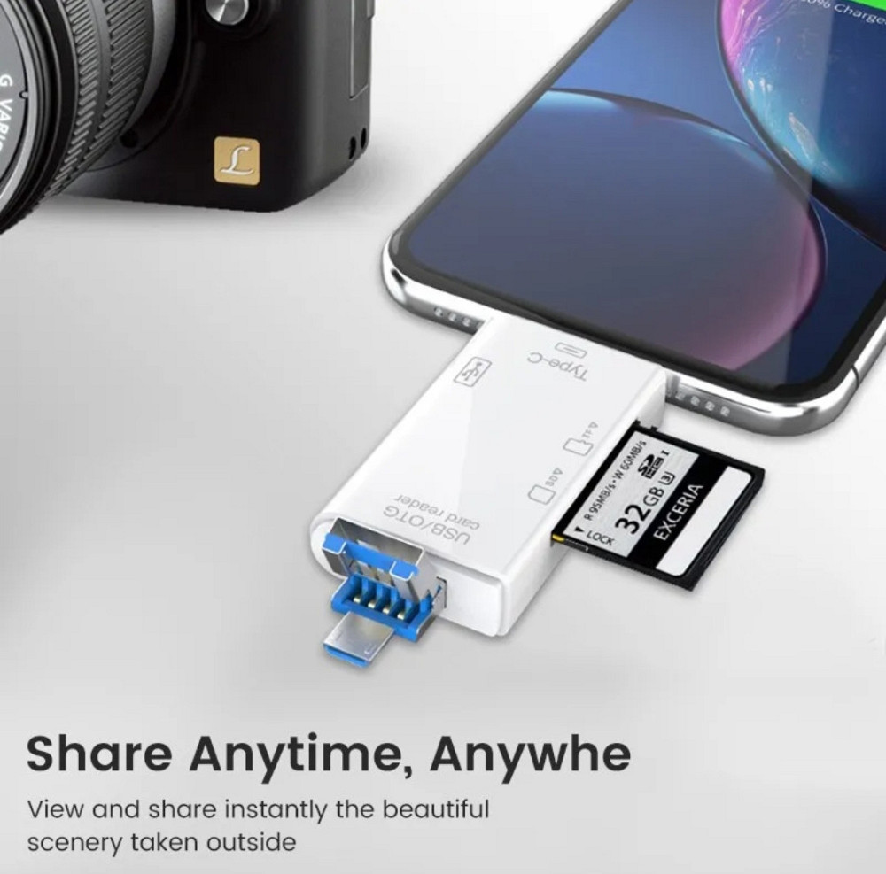 Многофункциональный кард ридер адаптер 6в1 Киев - изображение 5