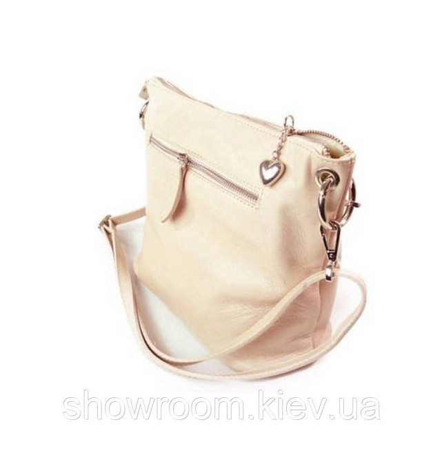 Жіноча шкіряна сумочка Laura Biaggi (2802) powder Київ - фото 4