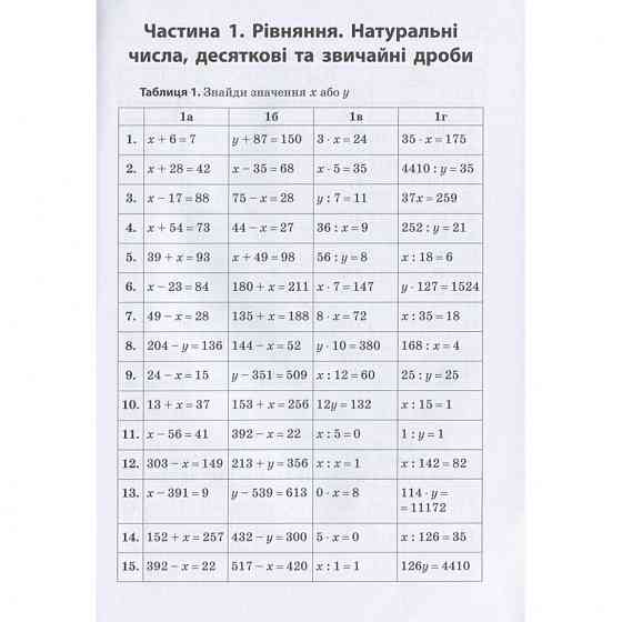 Навчальна книга 3000 вправ та завдань. Математика 5-6 клас. рівняння 152947 Вінниця