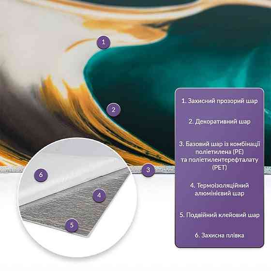 Самоклеящаяся стеновая PET плитка 600х300х2мм SW-00002647 Днепр