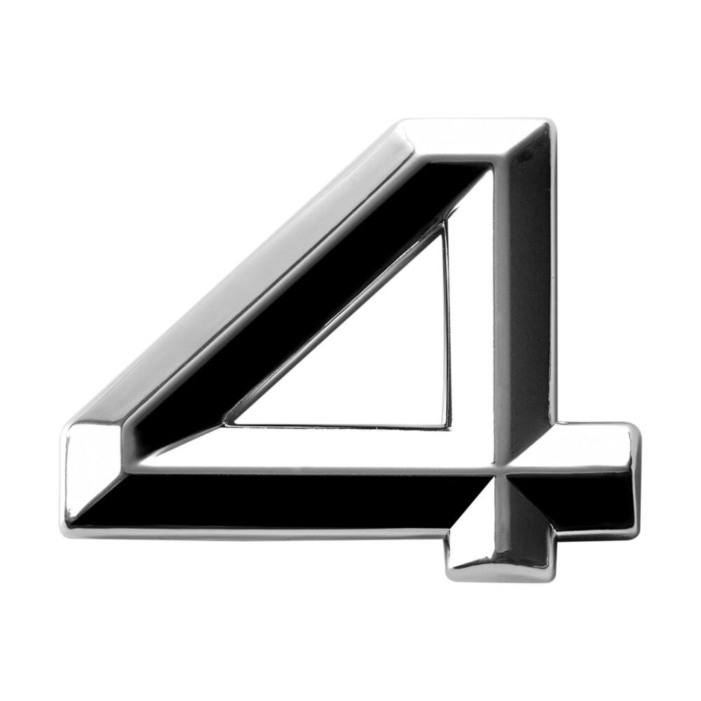 Наклейка 3 см (грань) Цифра 4 Київ - фото 1