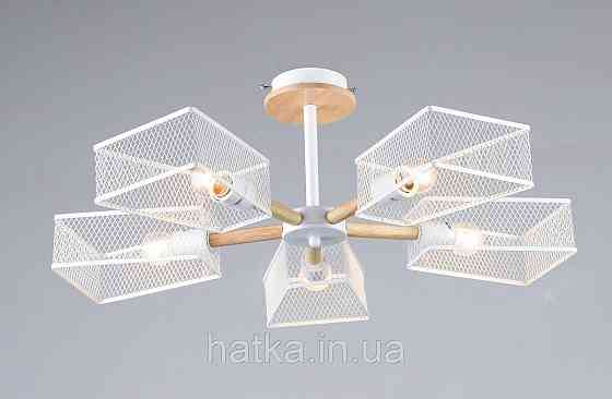 Люстра VALESO B N6687/5 Білий + Дерево Київ