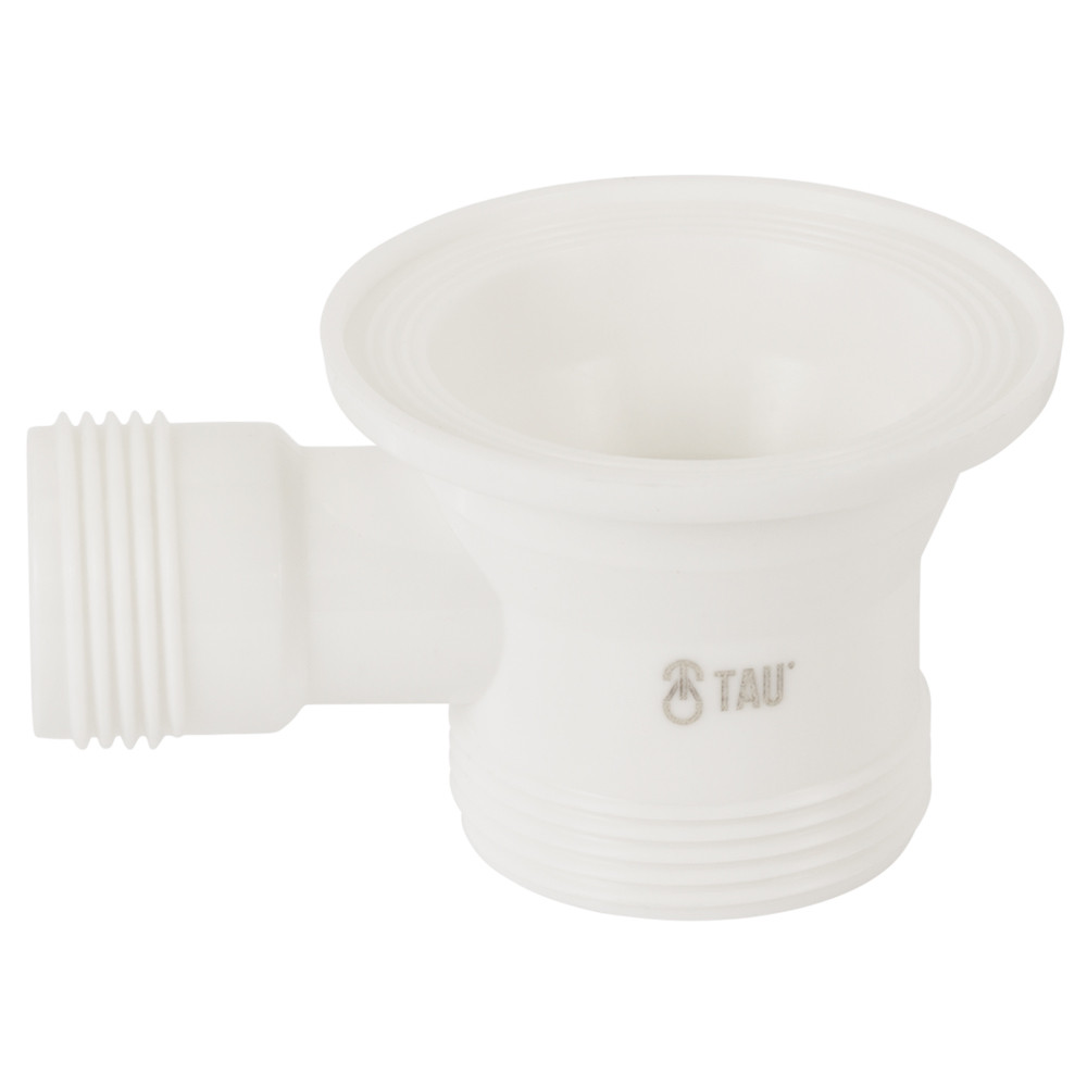 TAU Сифон для ванны прямоточный с пробкой на цепочке и гибким отводом Ø40/50мм TAU (9843820) Київ - фото 7