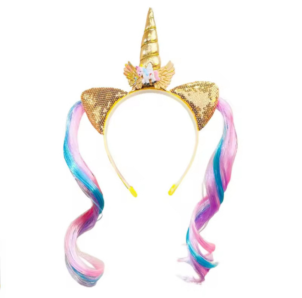 Детский обруч Единорог 12 см желтый Киев - изображение 4