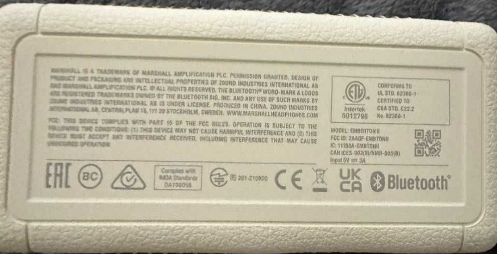 Колонка Акустика: Marshall Middleton (Cream) Харків - фото 4