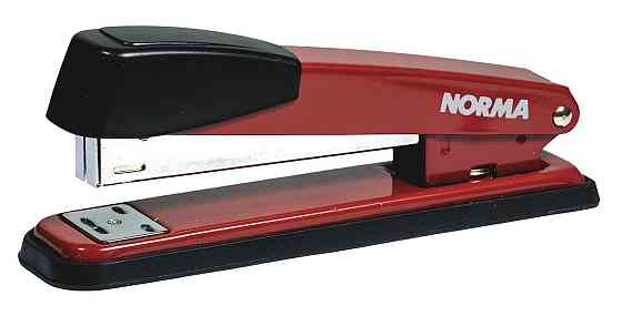 Степлер металевий №24/6-26/6 (20 арк.) "Norma" 50 мм. червоний, 4124-01N, шт Київ