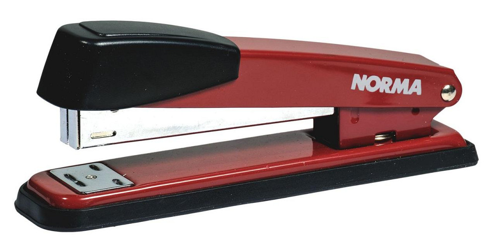 Степлер металевий №24/6-26/6 (20 арк.) "Norma" 50 мм. червоний, 4124-01N, шт Київ - фото 1