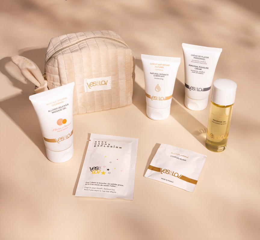 Набор чувственной косметики для пар Delightful Velvet Kit, цвет: шампань YESforLOV (Франция) Sex Aura Киев - изображение 1