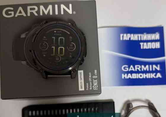 Смарт-Часи Garmin Fenix 8 amoled sapphire 47 mm Київ