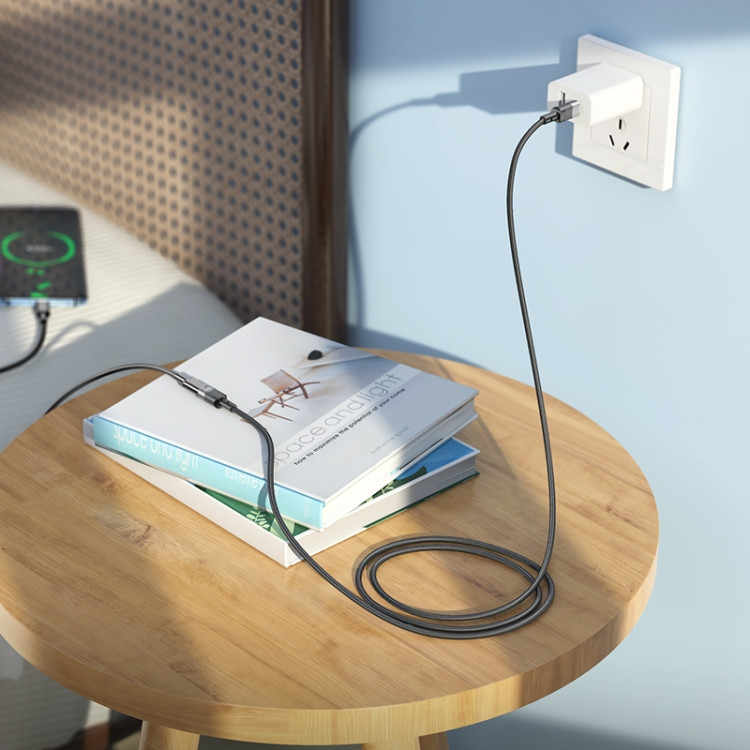 Кабель подовжувач HOCO U107 Type-C Male to Type-C Female USB2.0 extension cable(L=1.2m) Black Київ - фото 9