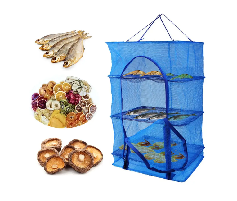 Сітка для сушіння риби (фруктів та овочів) Триярусна 50х50х55 7300 Одеса - фото 1