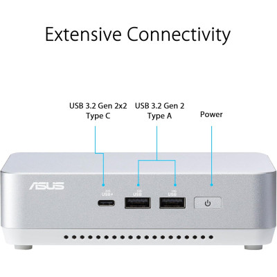 Комп'ютер ASUS NUC 14 Pro+ RNUC14RVSU700002I Kit(L6) / Ultra 7 155H, M.2 22x80 NVMe; 22x42 NVMe (90AR0051-M000A0) Вінниця - фото 3