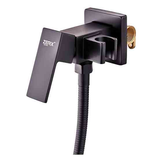 Смеситель для гигиенического душа Zerix LEB9-123 черный с лейкой – стильный и удобный ZX5572 Харьков